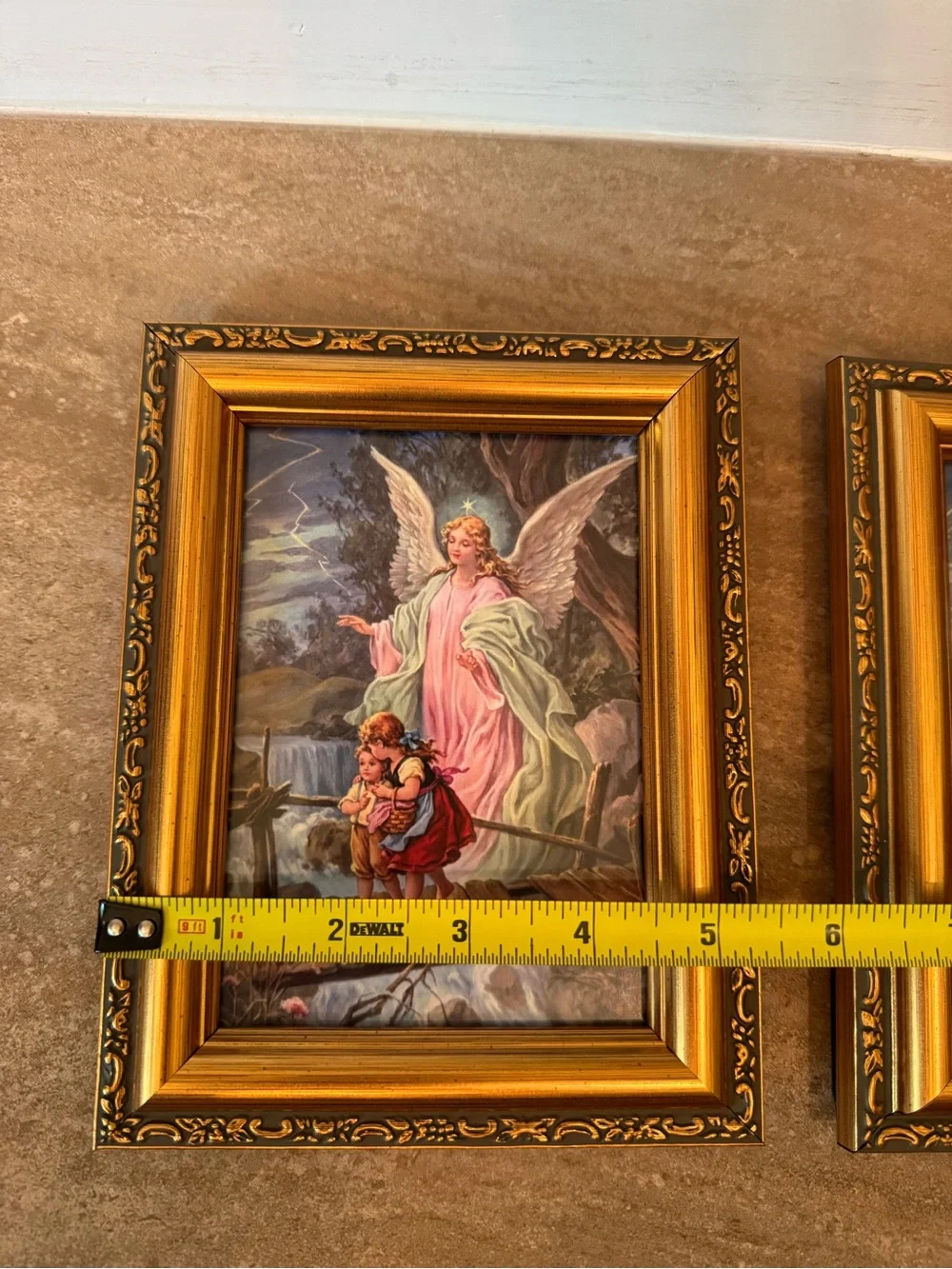 2 Gold Frame Guardian Angel pictures